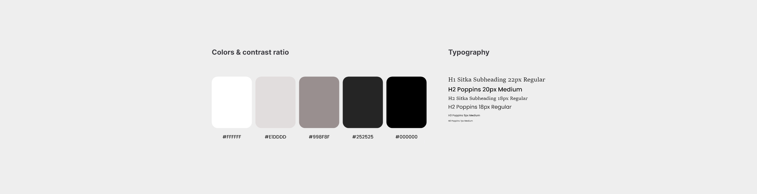 Typography and color