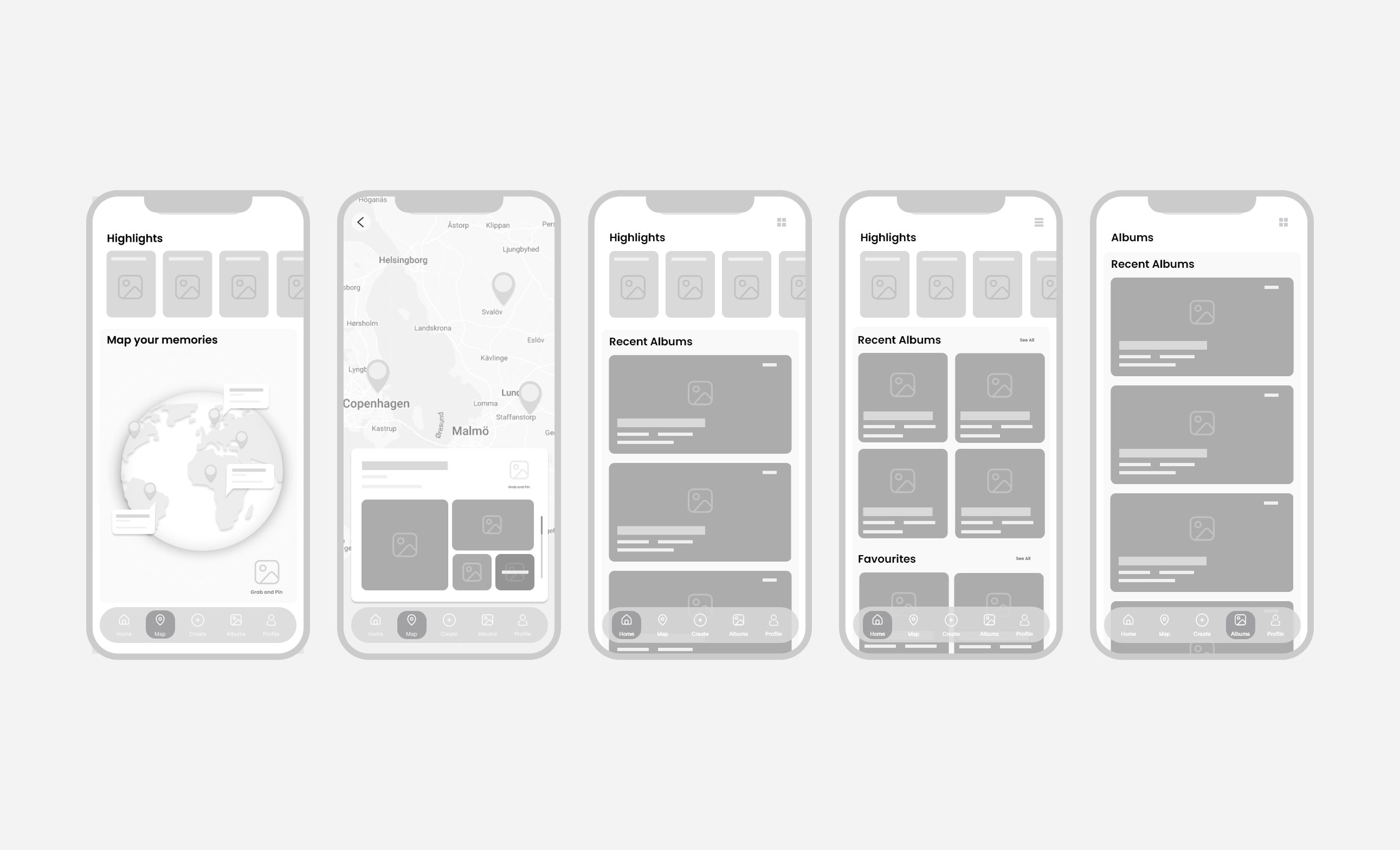 Low Fidelity Wireframes 2